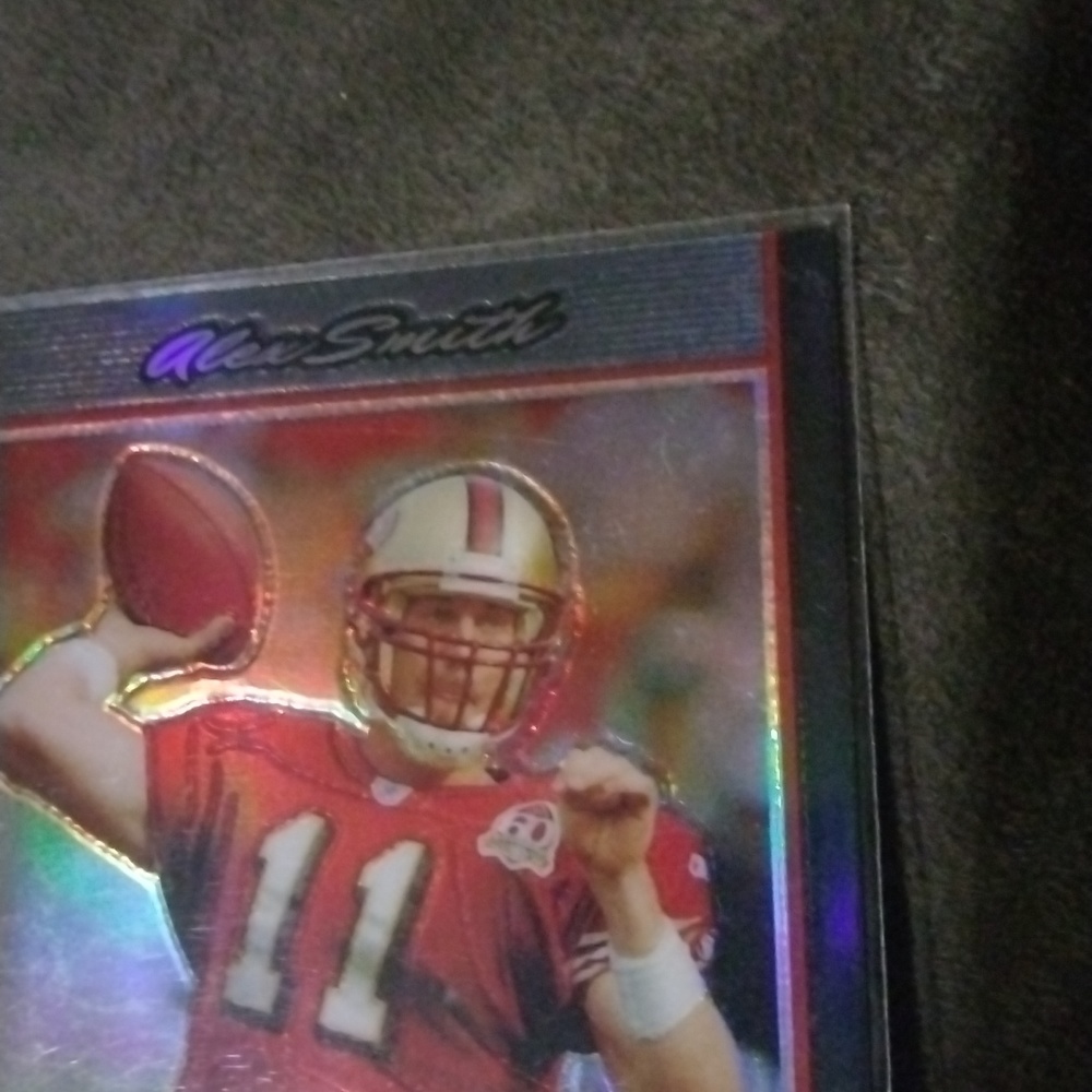 Alex Smith 2007 Topps Bowman chrome refractor